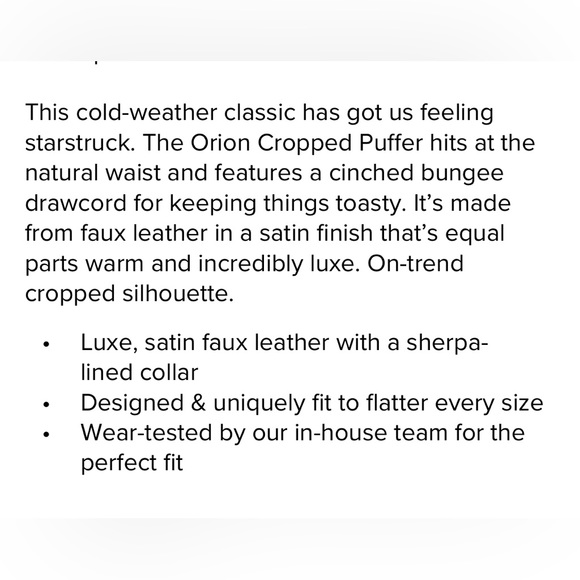 $248 Alo Yoga Orion Cropped Puffer Jacket Coat Silver Ivory Sherpa Jacket Small - Picture 7 of 11